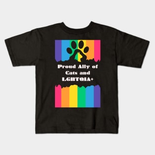 Proud Ally of Cats and LGBTQIA+ Kids T-Shirt